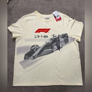 F1 Licensed Cream Graphic Unisex T-Shirt XL